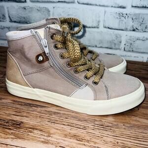 Taos Footwear Beige High-Top Sneakers